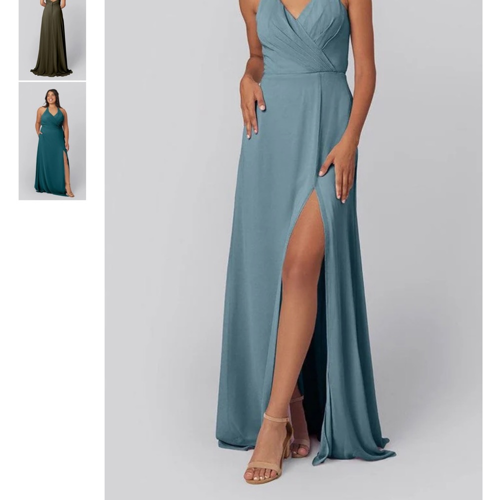 Kennedy Blue slate blue Uma Bridesmaid dress
